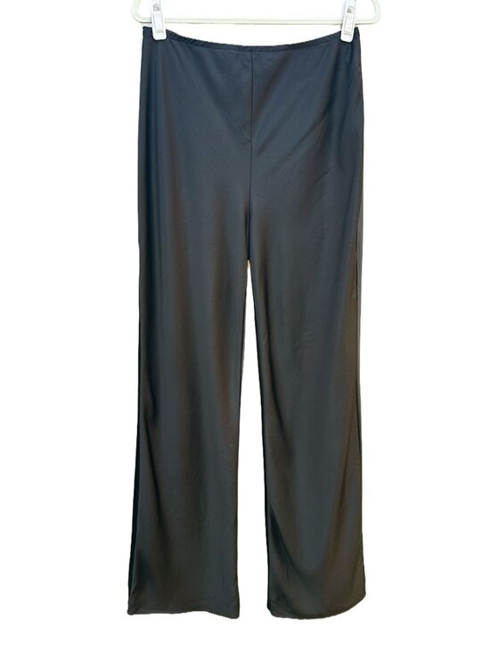 Reformation Pants - Reformation Gale Satin Mid Rise Bias Pants Pull On L READ
